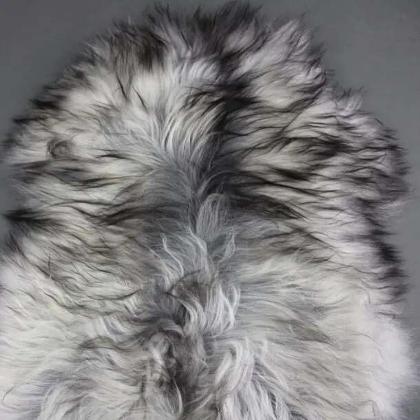 Natural Grey Icelandic Sheepskin Rug ING386