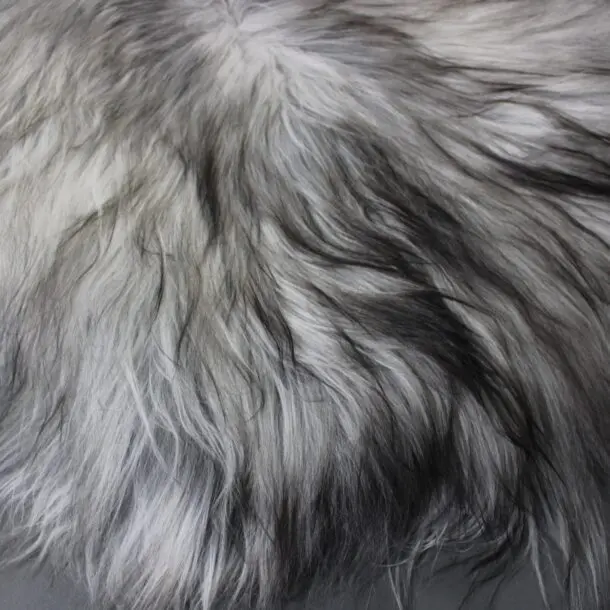 Natural Grey Icelandic Sheepskin Rug ING387