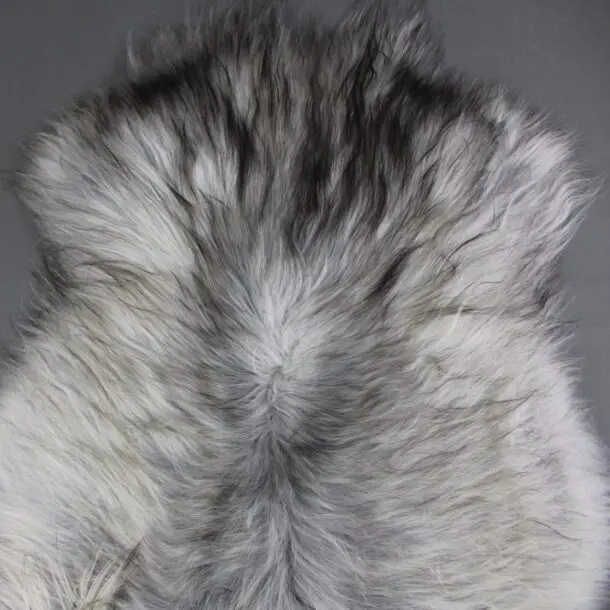 Natural Grey Icelandic Sheepskin Rug ING387