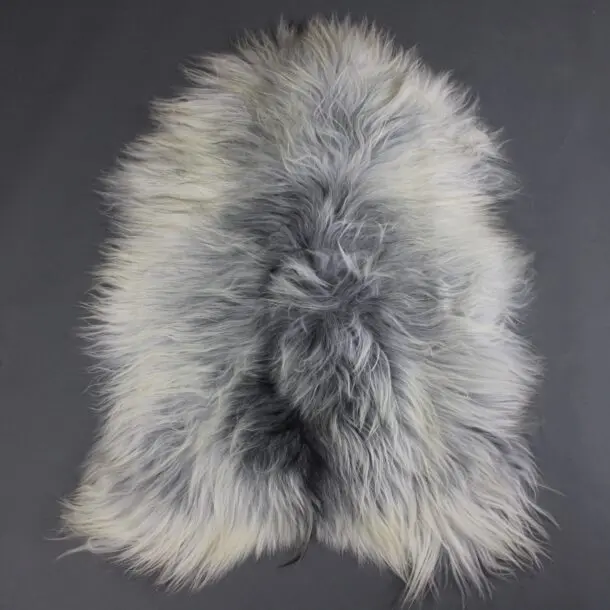 Natural Grey Icelandic Sheepskin Rug ING388