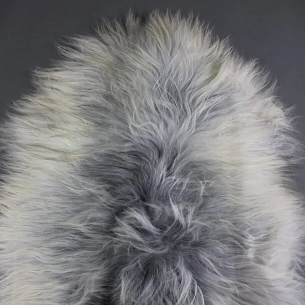 Natural Grey Icelandic Sheepskin Rug ING388