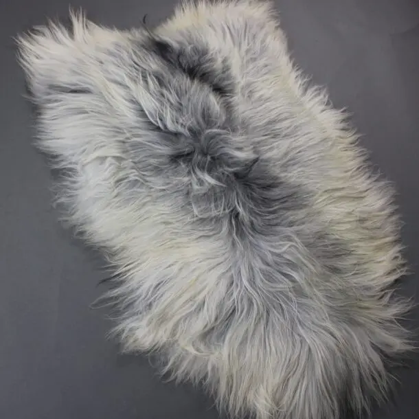 Natural Grey Icelandic Sheepskin Rug ING388