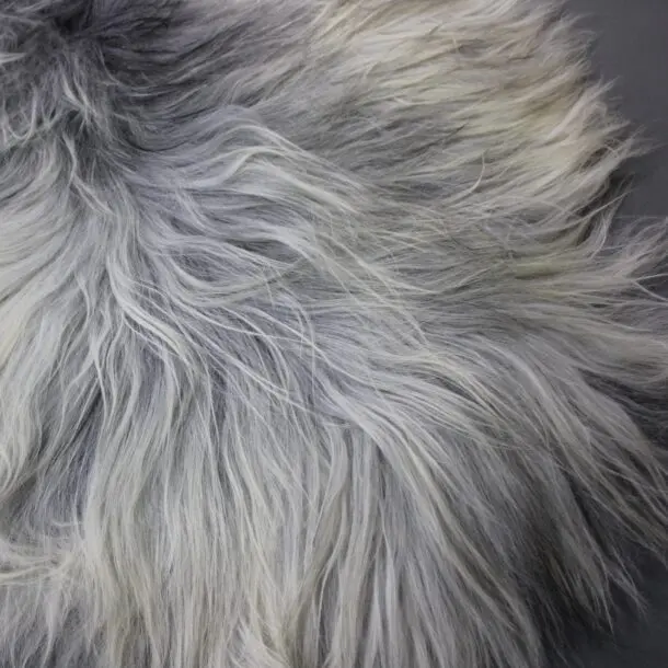 Natural Grey Icelandic Sheepskin Rug ING388