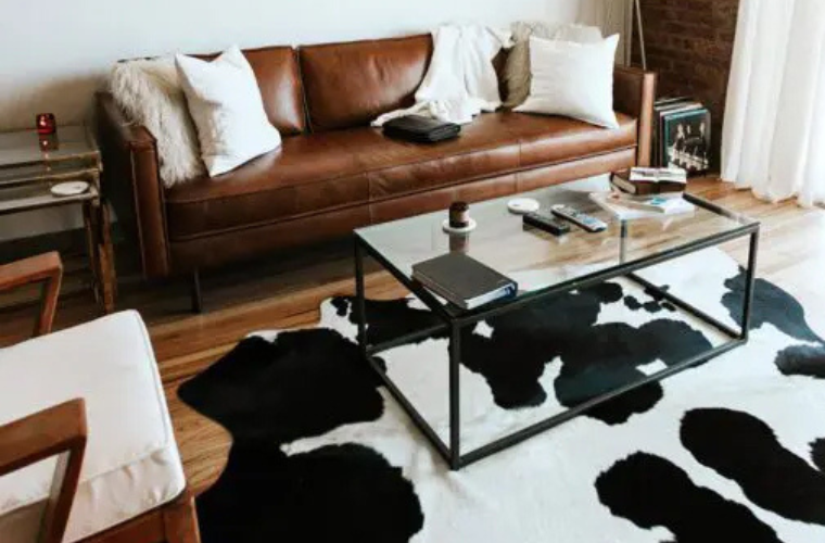 A cowhide rug is a statement piece - naturally durable, effortlessly stylish, and surprisingly easy to maintain!