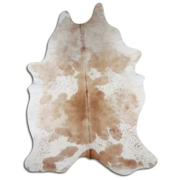 Cowhide Rug Brown and White C00939