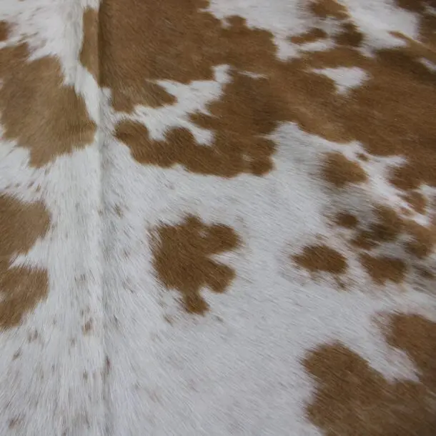 Cowhide Rug Brown and White C00963