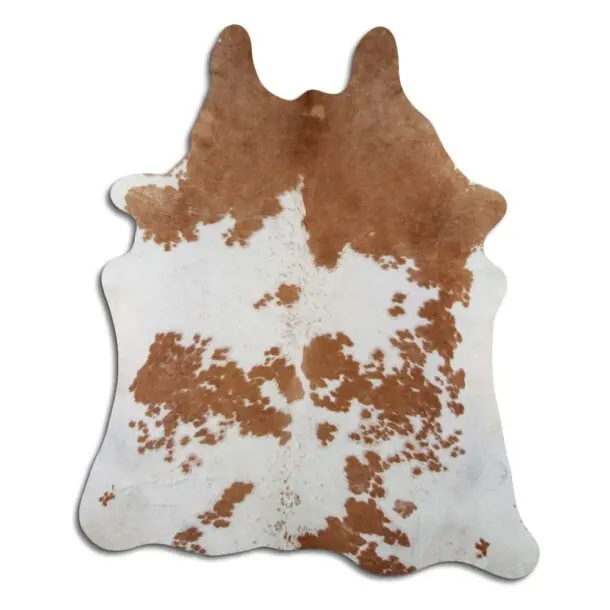 Cowhide Rug Brown and White C00963