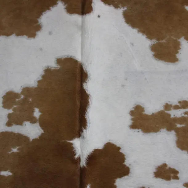 Cowhide Rug Brown and White C00969