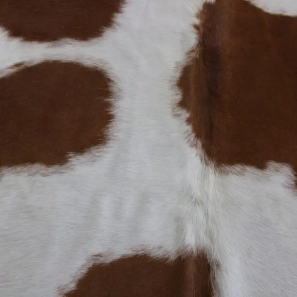 Cowhide Rug Brown and White C00980