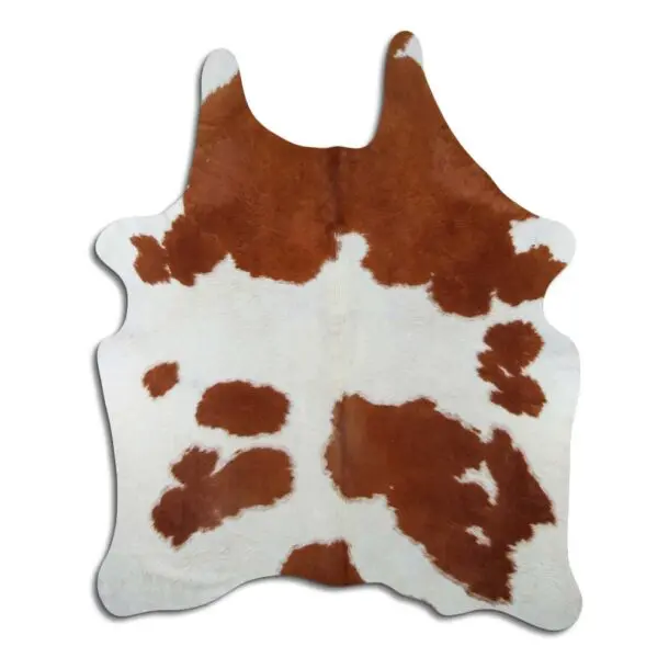 Cowhide Rug Brown and White C00980