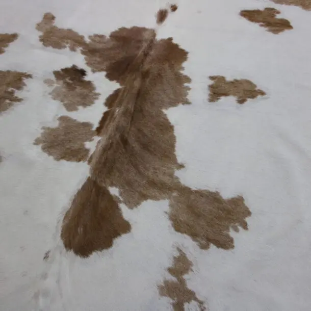 Cowhide Rug Brown and White C01000