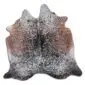 Cowhide Rug C01002 a (2) Natural cowhide rug with a speckled pattern in shades of brown, grey, and white.