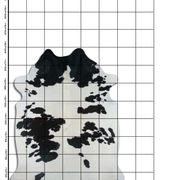 Cowhide Rug Black and White C01016