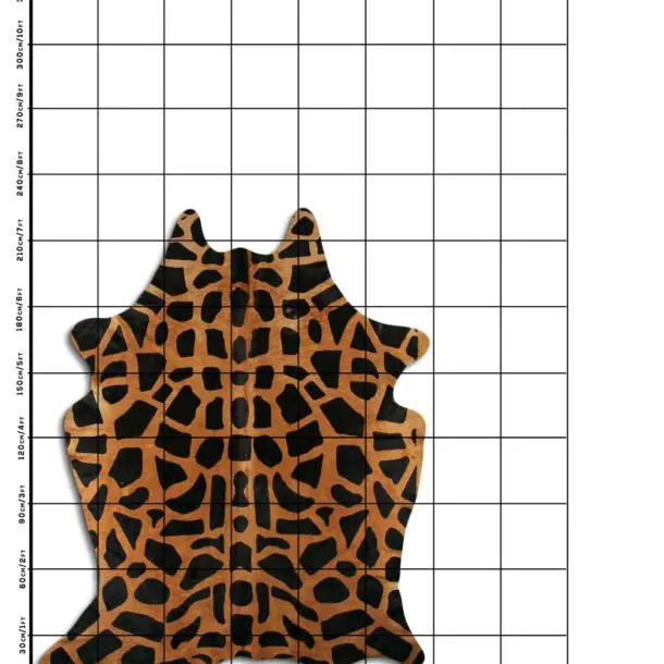 Giraffe Print Cowhide Rug C01018