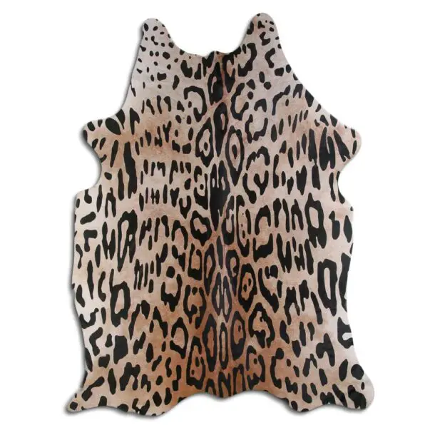 Jaguar Print Cowhide Rug C01019