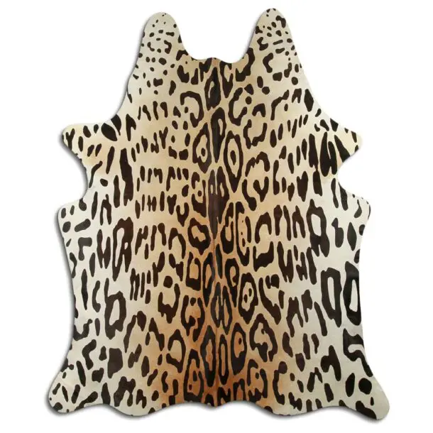 Jaguar Print Cowhide Rug C01020