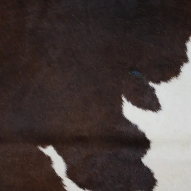 Cowhide Rug Brown and White C01023