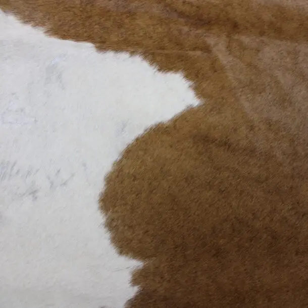 Cowhide Rug Brown and White C01025