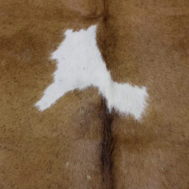 Cowhide Rug Brown and White C01025