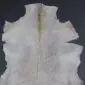 Goatskin Rug G1091 (3) Natural goatskin rug with light grey and cream fur featuring a thin tan dorsal stripe.