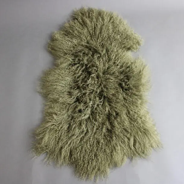 Mongolian Lambskin Rug Khaki