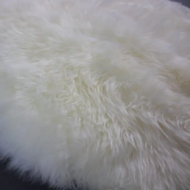 2 Ivory White Sheepskin Rugs