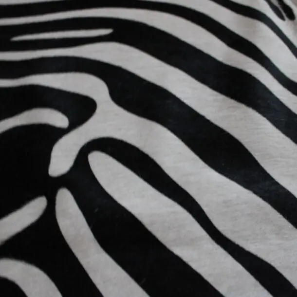 Zebra Print Cowhide Rug C01050