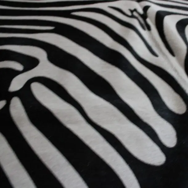 Zebra Print Cowhide Rug C01050