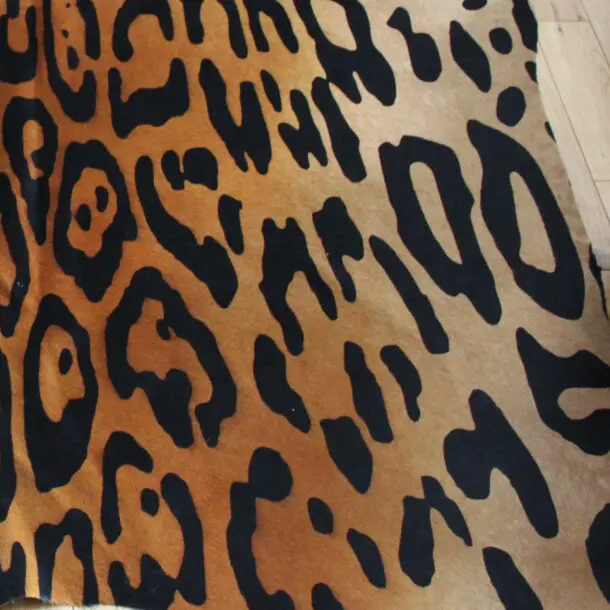 Jaguar Print Cowhide Rug C01062