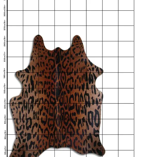 Jaguar Print Cowhide Rug C01062