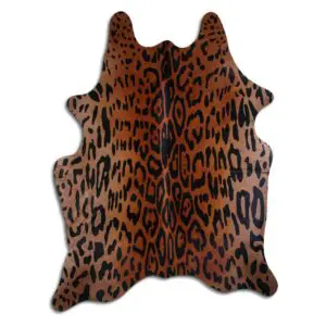 Jaguar Print Cowhide Rug C01062