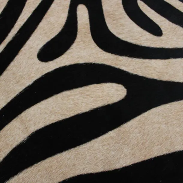 Zebra Print Cowhide Rug C01065