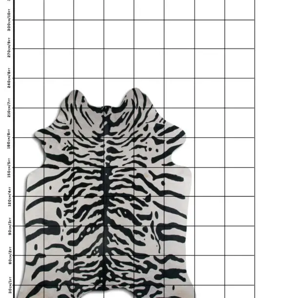 Cowhide Rug Tiger Print C01068