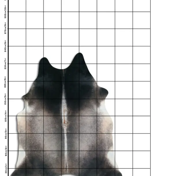 Cowhide Rug Grey C01072