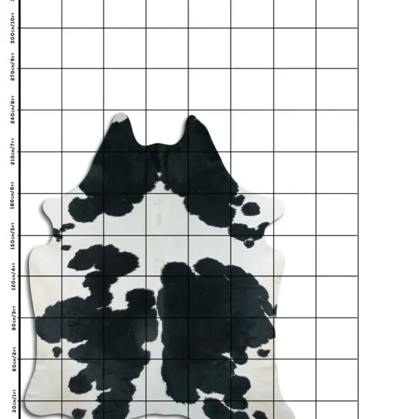 Cowhide Rug Black and White C01079