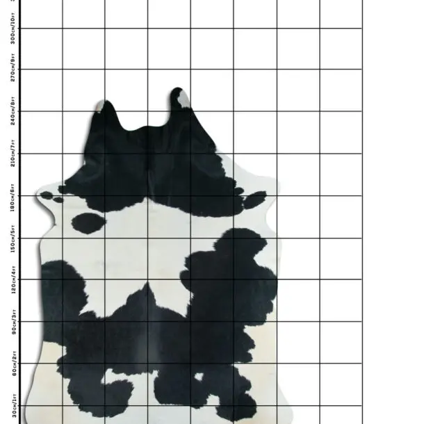 Cowhide Rug Black and White C01093