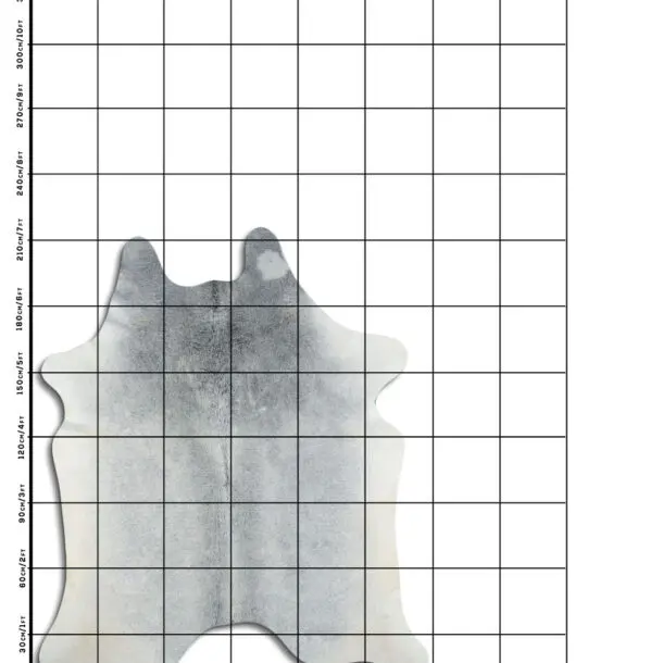 Cowhide Rug Grey C01097