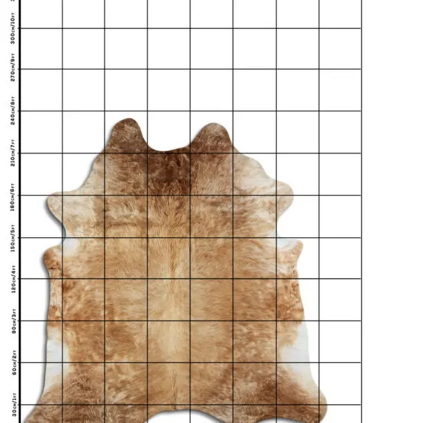 Cowhide Rug Exotic Beige C01101