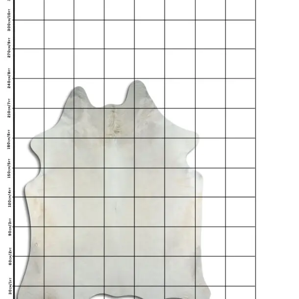 Cowhide Rug Natural White C01111