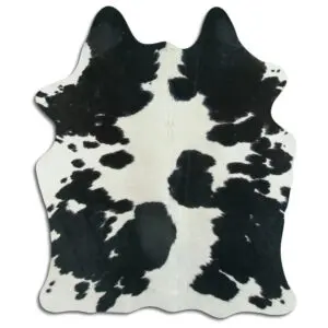 Cowhide Rug Black and White C01119