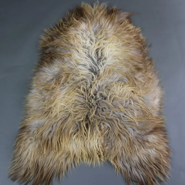 Natural Rusty Grey Icelandic Sheepskin Rug INRGm-18