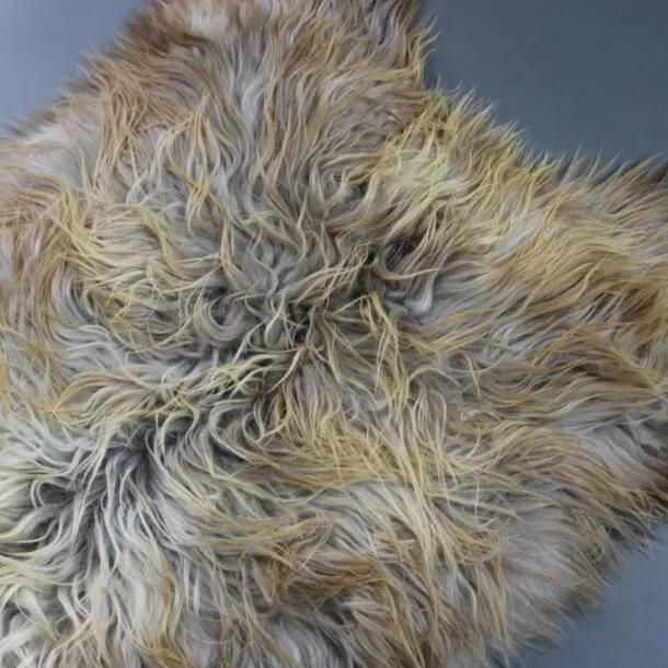 Natural Rusty Grey Icelandic Sheepskin Rug INRGm-18