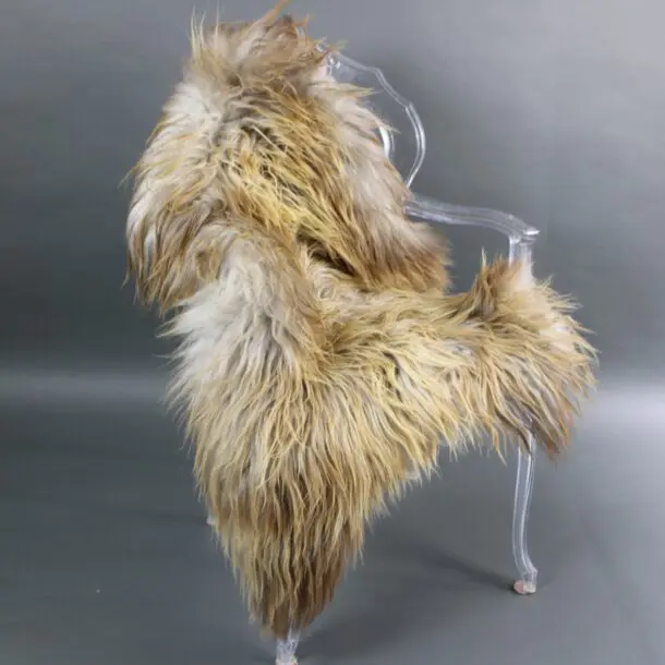 Natural Rusty Grey Icelandic Sheepskin Rug INRGm-18