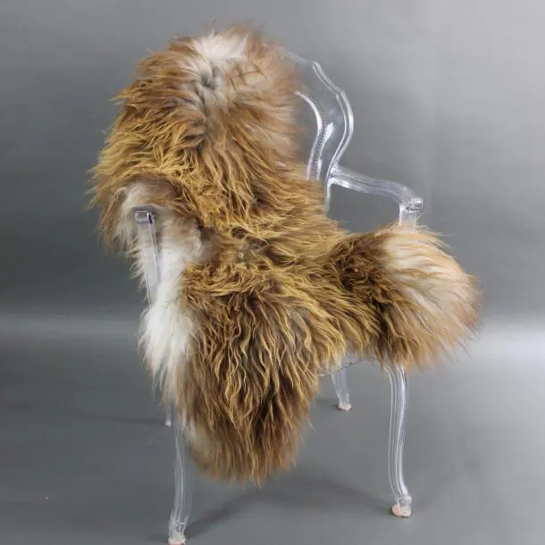 Natural Rusty Grey Icelandic Sheepskin Rug INRGm-19