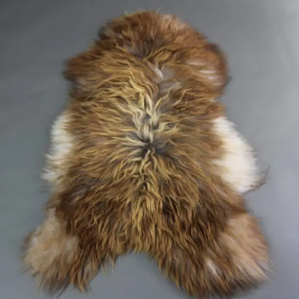 Natural Rusty Grey Icelandic Sheepskin Rug INRGm-19