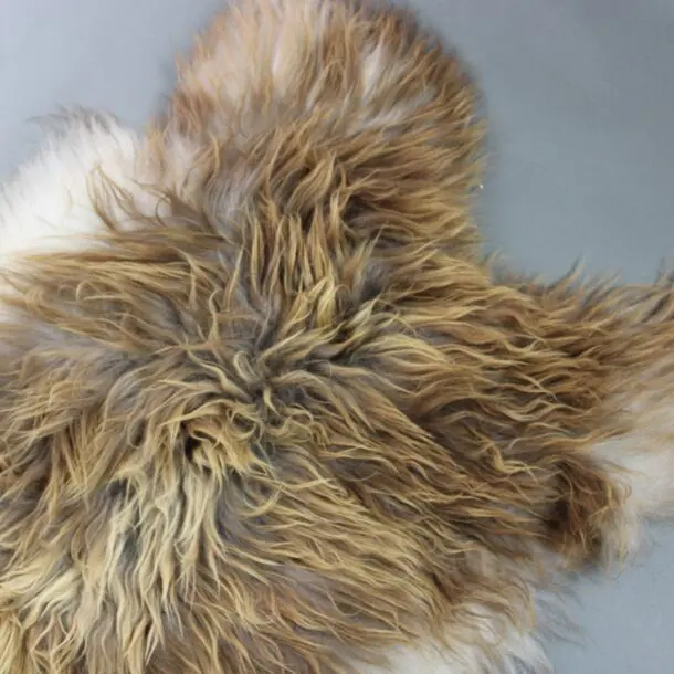 Natural Rusty Grey Icelandic Sheepskin Rug INRGm-19