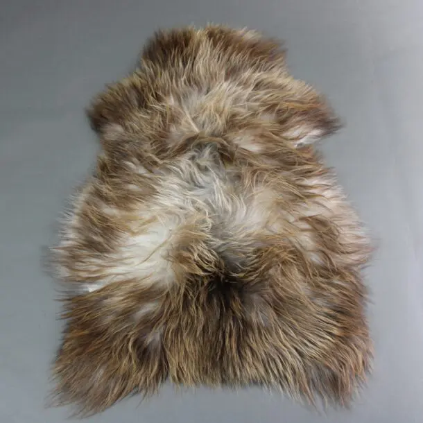 Natural Rusty Grey Icelandic Sheepskin Rug INRGs-16