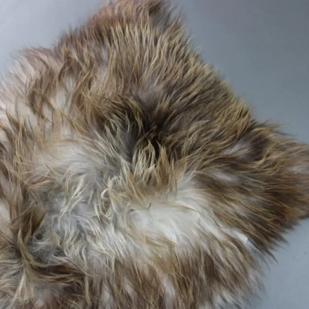 Natural Rusty Grey Icelandic Sheepskin Rug INRGs-16