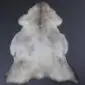 Rare breed XL Sheepskin Rug 30 (4) Extra large rare breed sheepskin rug with natural cream, grey, and brown mottled wool markings.