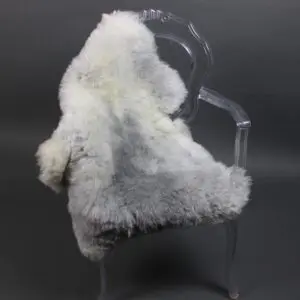 Natural Grey Icelandic Sheepskin Rug Shorn INGSS-89